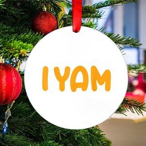 I Yam Matching Couples Ornament